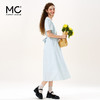 mc2女装方领简约韩系连衣裙夏季新款收腰显瘦时尚流行好看裙子 商品缩略图1