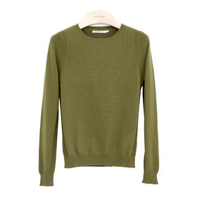 精纺圆领挑孔女套衫 SJF96W373N