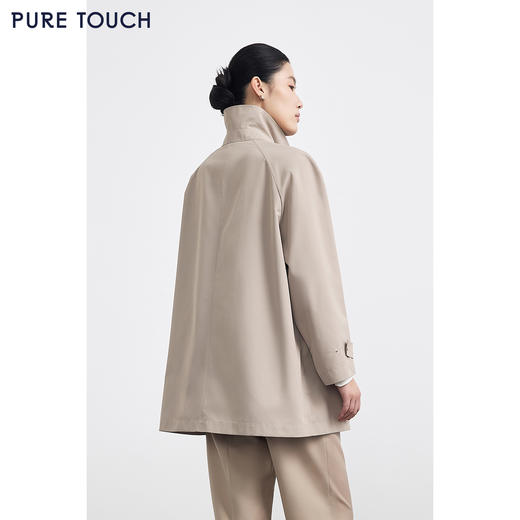PURE TOUCH春秋春秋季百搭长袖风衣防风保暖通勤必备 商品图3