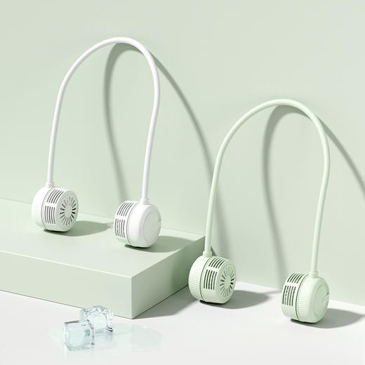 【炎夏🔥解锁清凉新姿势】可折叠挂脖风扇💨静音便携+360°旋转，随时随地畅享清爽风！ 商品图0