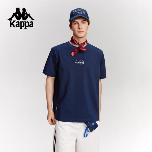 Kappa卡帕背靠背运动t恤女新款夏季索罗娜凉感短袖休闲防晒上衣男K0F52TD73 商品图3