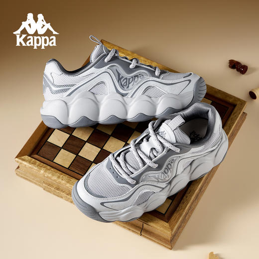 Kappa卡帕背靠背运动鞋女款2025新款夏季老爹鞋情侣厚底面包鞋男K0FY5MC68 商品图3
