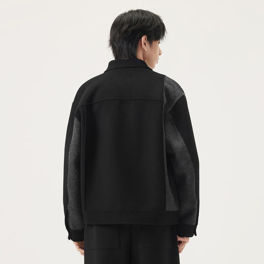 gxg.jeans男装  撞色拼接设计简约通勤时尚短大衣外套 25年秋热卖 商品图2