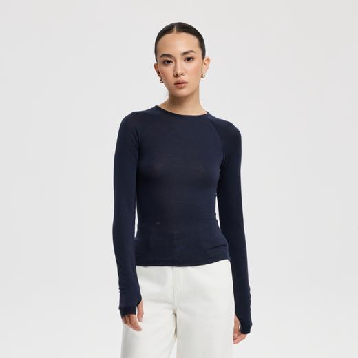 oneup羊毛插肩长袖 商品图2