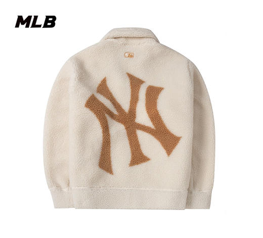 【年货专场】MLB秋季男女情侣NY羊羔绒外套3AFDB0326【微瑕热销中无货退款介意勿拍】 商品图8