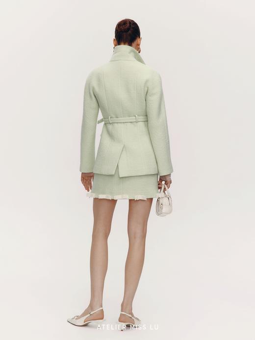 【普罗旺斯风吟】圆肩设计复古翻领造型绵羊毛西装外套 商品图1