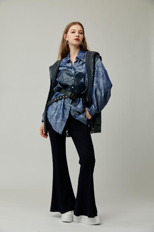 SAFICOO 优雅气质 显瘦显高喇叭裤 商品图0