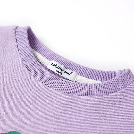 【辛巴娜娜】simbanana儿童春秋款女中大童卫衣百搭落肩袖上衣 商品图3