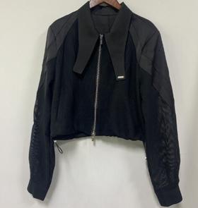 B1-1梭织拼接镂空小外套40729（黑） 秋季 343040300321