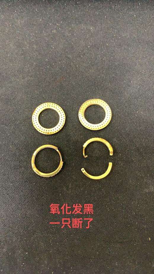 EES48800032SXXXX0000 潮宏基CHJ 集团旗下梵迪 圆形满镶双圈个性时尚银耳钉s925银 商品图5