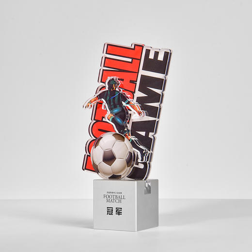 创意多层木质奖杯定制logo造型颁奖牌高档周年会纪念 商品图1