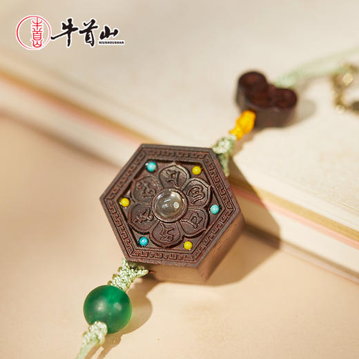 牛首山文创行深·紫檀挂件国潮高级挂饰手机链包挂节日礼物伴手礼 商品图1