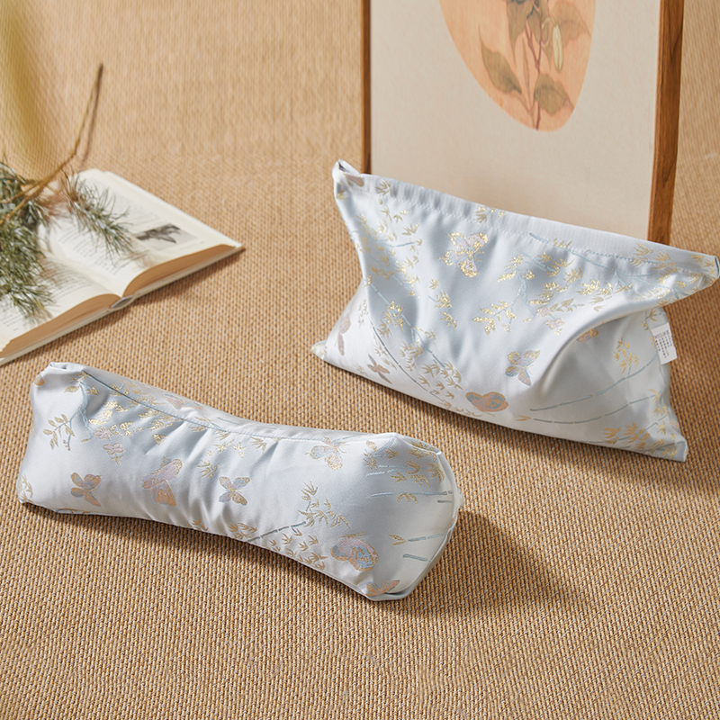 花草养身枕（三角枕+小方枕），中草植物古方做枕，丝滑绸缎面料，躺15min=按摩2小时