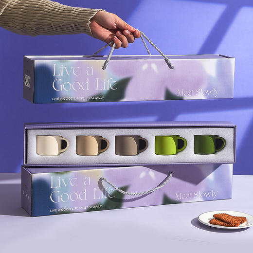 咖啡杯套装 🎁送礼不踩雷！高颜值陶瓷咖啡杯套装☕，专为女生设计的浪漫伴手礼，情侣必备💕 商品图1