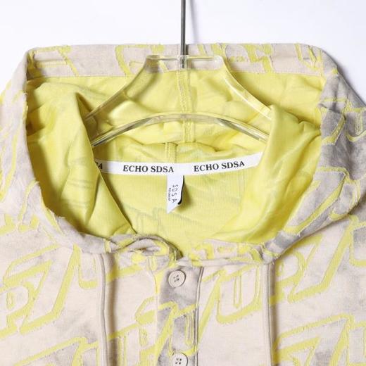 T4344SDSA夏季新款男士痞帅潮牌割破设计半纽扣连帽短袖T恤轻奢百搭 商品图2