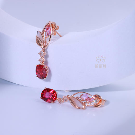 【翩翩起舞】碧玺耳坠   CB12505061 商品图3
