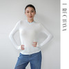L RECNAVA 撞色领口假两件长袖 亲肤软糯 弹力不变形人棉打底衫 商品缩略图6