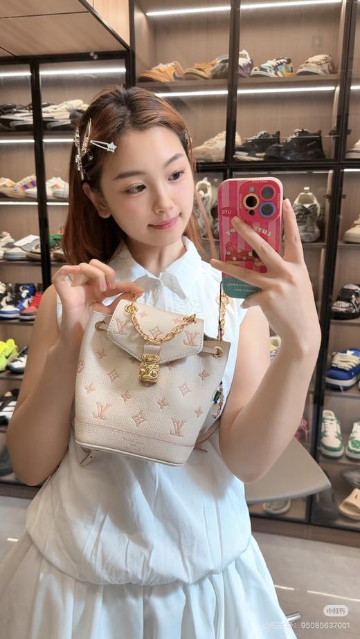 D072432新款草莓粉mini双肩包单肩斜挎包 商品图8