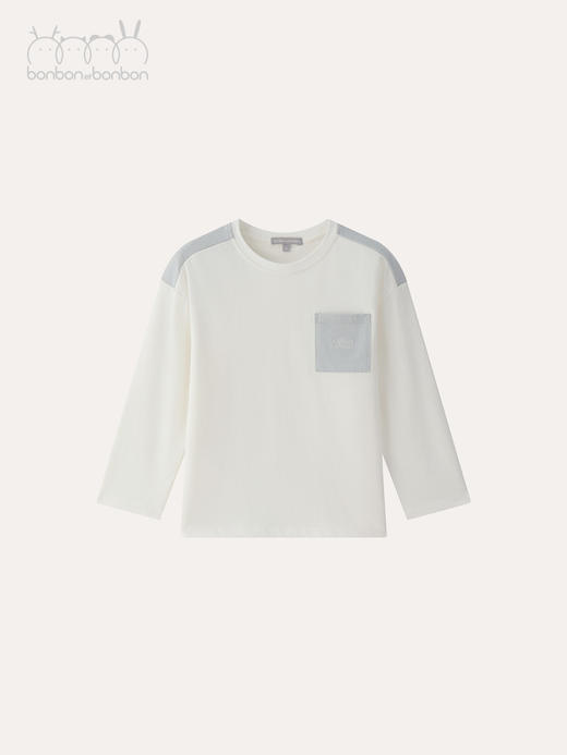 拼色针织长袖衫 商品图0