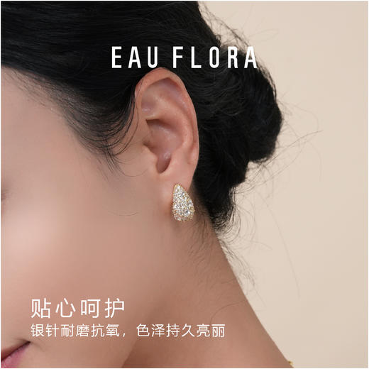 【滴水成金】璀璨闪耀耳钉·金银双色 商品图2