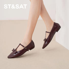 星期六复古樱桃镂空玛丽珍SSD3111191