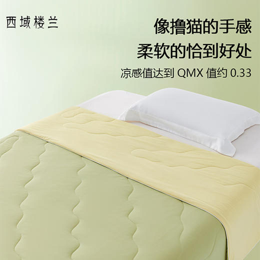 【盖身上的小空调】西域楼兰黑科技凉感冰皮夏被 A类亲肤空调被 双面凉爽顺滑透气薄被子 商品图4