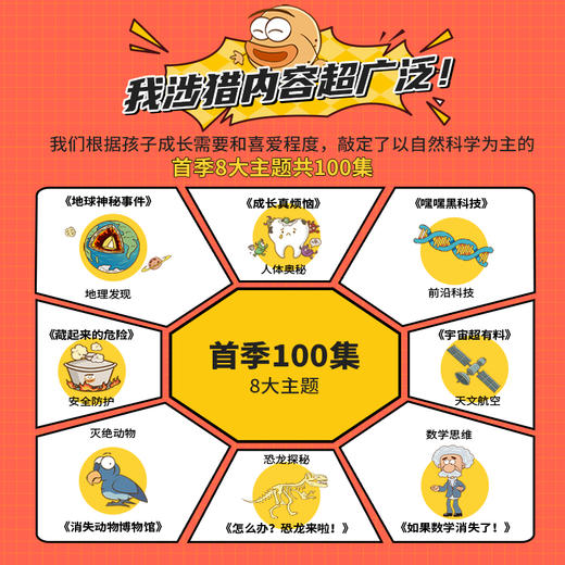土豆逗严肃科普第一季100讲 儿童科学科普动画 亲子早教 能力提升 商品图2