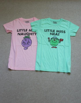 简单粗暴的 哈！女段 Disney 微弹的小薄棉 正肩微收腰 短袖Tee 款八