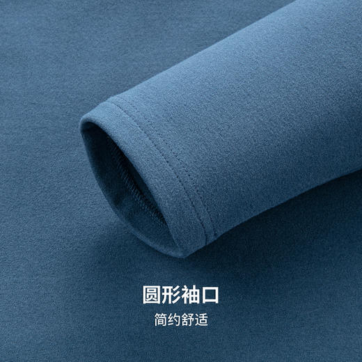 圣得西2025年秋季新款双面防德绒半拉链男士针织休闲百搭套头卫衣 商品图8