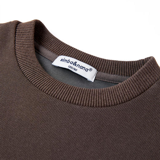 【辛巴娜娜】simbanana卫衣男春秋季新款美式口袋圆领高级感外套宽松潮 商品图2