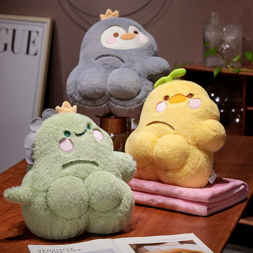 自然醒PP系列二合一抱枕毯两用办公室折叠午睡枕头毯子二合一沙发汽车靠枕QYL 商品图10