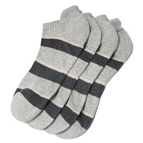 佐丹奴男装棉质条纹舒适短袜（一扎2双）01155022