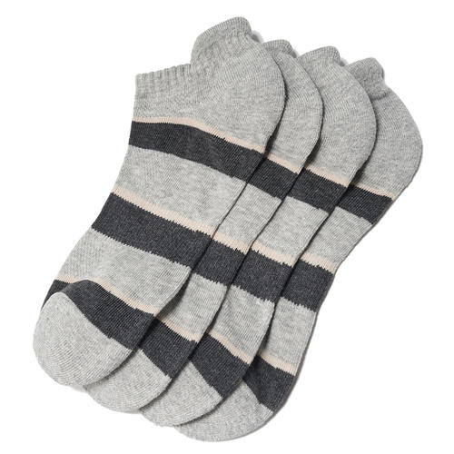 佐丹奴男装棉质条纹舒适短袜（一扎2双）01155022 商品图0