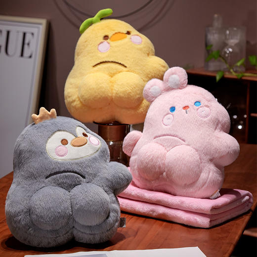 自然醒PP系列二合一抱枕毯两用办公室折叠午睡枕头毯子二合一沙发汽车靠枕QYL 商品图9