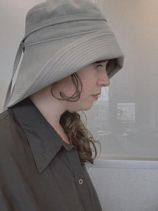 CHAMBARET 帽子（双面可用) - 双面白色/紫色拼浅米 商品图7