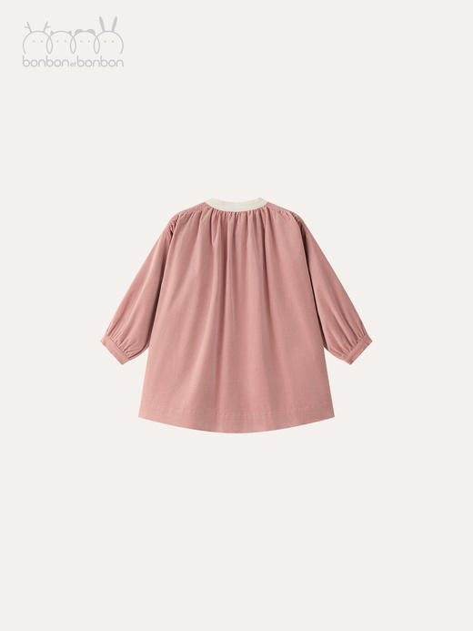 粉色廓型灯芯绒连衣裙 商品图1