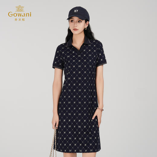 乔万尼2025新品POLO领运动休闲连衣裙ED2E421 商品图1