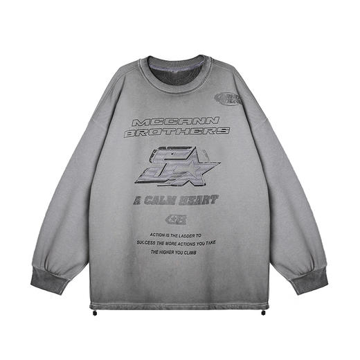 【断码清仓】HX 秋冬季圆领卫衣阔版C106440075101/02 商品图2