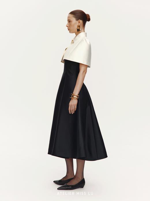 【云朵公主】造型水钻点缀光泽感斗篷短上衣 商品图1