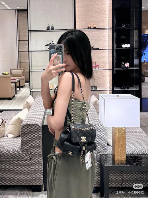 D072433黑金小青蛙可可爱爱双肩包 单肩手提包 商品图8