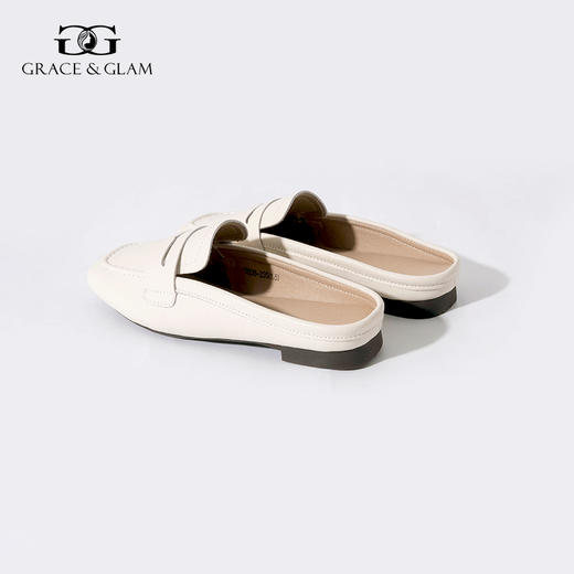 Grace&Glam 经典懒人一脚蹬乐福鞋穆勒半拖鞋（脚宽脚厚拍大一码） 商品图4