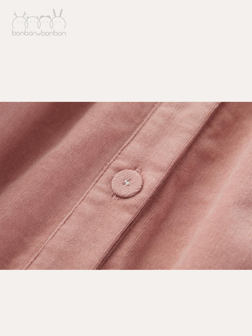 粉色廓型灯芯绒连衣裙 商品图4