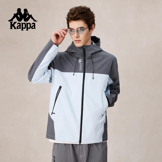 Kappa卡帕背靠背运动外套2025新款户外防风防水冲锋衣夹克上衣男K0F52FJ40 商品图3