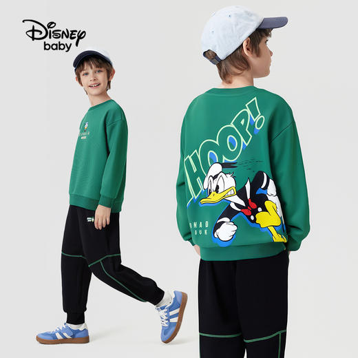【两件套】【110-160】【迪士尼】男童春秋纯棉卫衣卫裤套装 商品图0