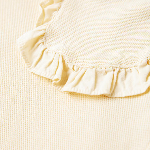 【辛巴娜娜】simbanana童装春秋女童宝洋气花边娃娃领长袖打底百搭纯色卫衣 商品图2