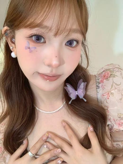 【大直径】PAPADOX-薰衣紫雾 紫-14.5mm【月抛 0-800度 无525/575】 商品图5