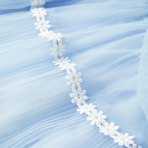 【辛巴娜娜】simbanana春秋季女童潮流休闲竖银丝绒拼网纱连衣裙 商品图4