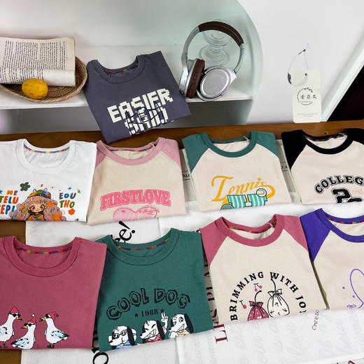 【骨折清仓39.9到手3件】可优鼠精梳棉儿童短袖T恤 A类品质亲肤舒适 24个款式下单花色任选 商品图3