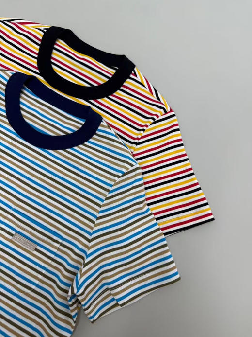 条纹圆领衫。自己备注号码颜色。  蓝条。红条 商品图10