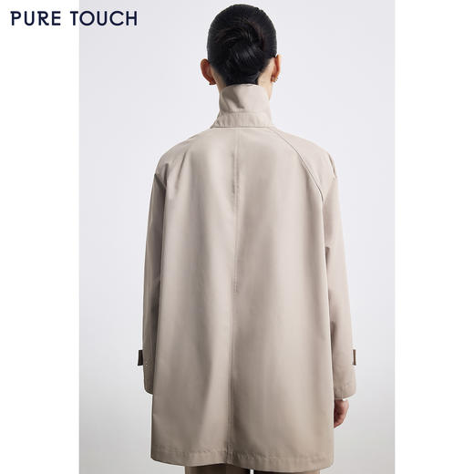 PURE TOUCH春秋春秋季百搭长袖风衣防风保暖通勤必备 商品图4